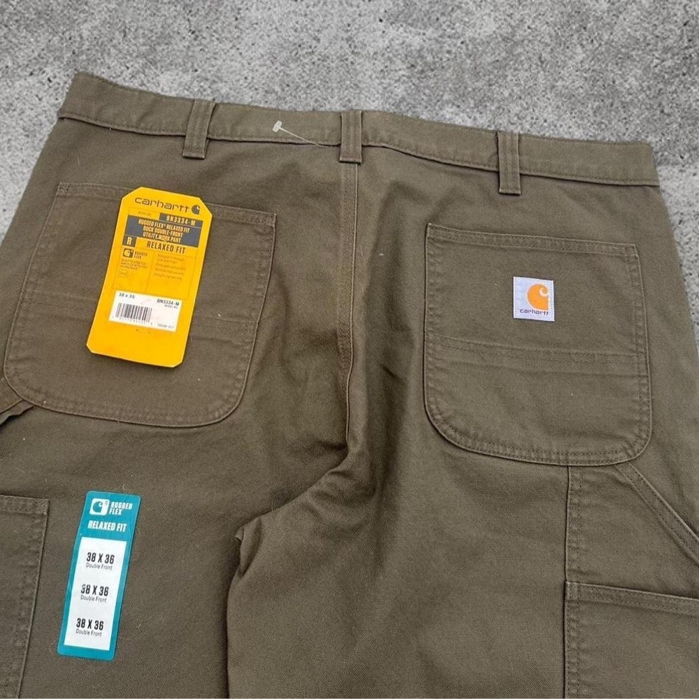 NWT Carhartt‎ Rugged Flex Double Front Utility Duck Workwear Pants Mens 38x36